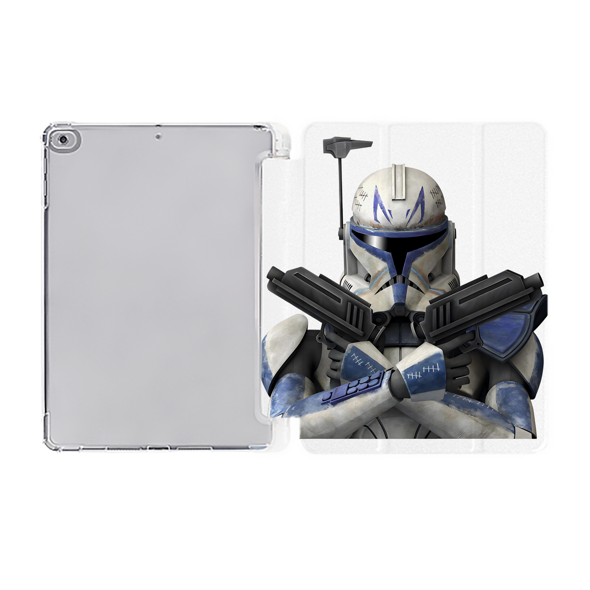 （画像用） スター・ウォーズ Star Wars IPad ケース ペン収納付き 三つ折りスタンド PUレザー×シリコン 対応機種9.5/10.5/10.9インチ